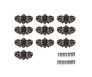 Swiixxer Paquete de 10 Gabinetes de Cocina Antiguo Tire de los Muebles Manijas de Cajones de ExtraccióN de Gota Perillas de Tocador de Dormitorio Bronce Antiguo