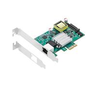 Swiixxer PCIE a 2.5G PoE Tarjeta Gigabit Puerto úNico RJ45 Gigabit PCIe X1 PoE+ de Tarjeta de Red Ethernet 802.3At I225 Chip