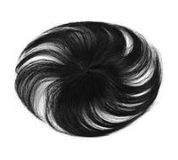 Swiixxer Peluca de Cabello Humano con Flequillo Aumenta la Cantidad de Cabello en la Parte Superior de la Cabeza para Cubrir El Cabello Postizo A