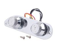 Swiixxer Placa de Control de Cromo para 51 P Genuinos Bajo Guiratta