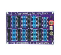 Swiixxer Placa de Resistencia Programable de 0,1 Ω A 9,9999999 MΩ, 0,1%, 0,25 W, 25 Ppm, Tolerancia de Resistencia del 0,1%, 8 Segmentos de Alta PrecisióN