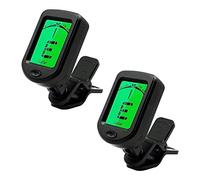 Swiixxer Profesional con Clip para Guitarra AcúStica/EléCtrica, Ukelele, ViolíN, Bajo y Modos de AfinacióN CromáTica (Paquete de 2)