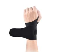 Swiixxer Protector de Muñeca Ajustable Negro para Hombres y Mujeres para Esguinces de Muñeca, Muñequeras y Dolor de la Vaina del Tendón