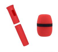 Swiixxer Protectora Elástica para Micrófono Inalámbrico, Cubierta con Manejar de Color, Protector Anticaída para Accesorios de Escenario Ktv A