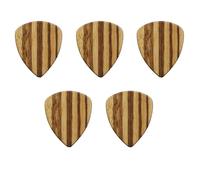 Swiixxer Púas de Guitarra de Madera, Púas de Guitarra de Madera para Guitarra Eléctrica, Acústica o Bajo, Madera de Cebra