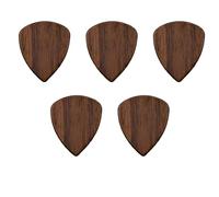 Swiixxer Púas de Guitarra de Madera, Púas de Guitarra de Madera para Guitarra Eléctrica, Acústica o Bajo, Madera de Nogal