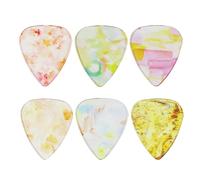 Swiixxer Púas Transparentes, Púas de Guitarra, Guitarra Folklórica, Púas de Guitarra Eléctrica, Púas Transparentes de Color Personalizado B