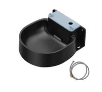 Swiixxer Recipiente de Agua Automático para Perros Montado en la Pared, Dispensador de Lavabo de Agua para Perros de Gran Capacidad de 74,4 Onzas (2,2 L), para Exteriores e Interiores