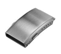 Swiixxer Reemplazo de Hebilla de Reloj con de Seguridad Fresado de Correa de Reloj de Acero Inoxidable, 18 Mm