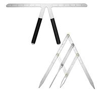 Swiixxer Regla de Cejas Regla de Posicionamiento de 3 Puntos Regla de Calibrador de ProporcióN Dorada de Cejas Herramienta de MedicióN de Calibrador de Cejas-Plata