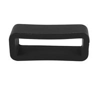 Swiixxer Retenedor de Correa para Reloj Negro Hebilla de Caucho de Anillo 22mm