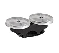 Swiixxer Sonajero de Mano de Pandereta de Campana de Dedo Adecuado para Tambor Africano de CajóN Instrumentos de PercusióN