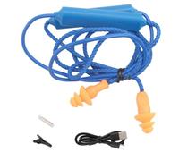 Swiixxer Tapones para los Oídos con Bluetooth para el Trabajo, Supresión de Ruido, Protección Auditiva, Sitios de Construcción, Lugares Ruidosos Azul