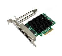 Swiixxer Tarjeta de Red PCIe 2,5G de 4 Puertos Adaptador Ethernet de 2,5 Gigabit RTL8125BG Adaptador LAN Ethernet PCI Express para PC de Escritorio