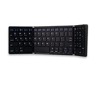 Swiixxer Teclado Plegable Teclado InaláMbrico Triplegable con RatóN TáCtil Mini Teclado Recargable para Phone PC