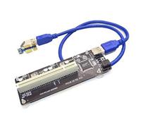 SWILDER PCIE PCI-E PCI X1 a PCI Tarjeta Vertical Bus Tarjeta Adaptador Convertidor de Eficiencia Cable USB 3.0 para PC Computadora de Escritorio