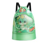 Swim Bag For Kids - 28x20x32cm Wet And Dry Separation Cartoon Swimming Beach Sackpack | Pool Backpack With Shoe Compartment | Drawstring Pool Bag For Boys Girls Teen