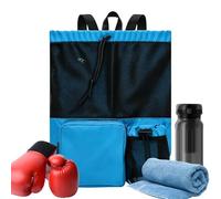 Swim Bag - Large Waterproof Portable Swimming Gear Carrier, Bolsa de almacenamiento deportivo de malla para la organización de artículos húmedos y secos | Durable Swim Bags for Swimming Fitness