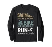 Swim Bike Run - Bicicleta de triatlón Manga Larga