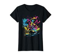Swim Bike Run Paint Splash Triatleta Tri Sport Triatlón Camiseta