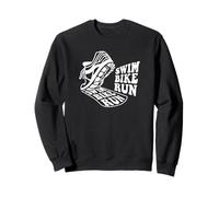 -swim, bike, run- Triatleta correr nadar ciclismo triatlón Sudadera