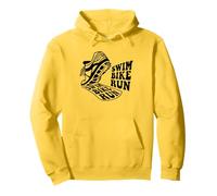 -swim, bike, run- Triatleta correr nadar ciclismo triatlón Sudadera con Capucha