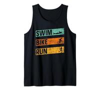 Swim Bike Run Triatleta Deportes Triatlón Triatlón Triatlón Camiseta sin Mangas
