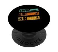 Swim Bike Run Triatleta Deportes Triatlón Triatlón Triatlón PopSockets PopGrip Adhesivo