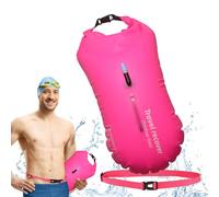 Swim Buoy con correa de cintura ajustable, bolsa seca de agua abierta con Buoy, alta visibilidad Swim Buoy for Safety, impermeable Dry Bag Swim Buoy, Swimming Buoy for Open Water Safety, Open Water