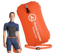 Swim Buoy for Open Water Swim Safety - Float and Drybag Swimming Pool Buoy