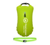 Swim Buoy, Highly Visible Swimming Float, 19.69x13.78 Inches Adjustable Waist Belt Dry Bag Storage Safety Swim Buoy for Adults Training in Lakes, Oceans, and Pools
