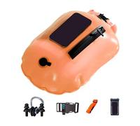 Swim Buoy Kit - 20inch Inflatable Swim Buoy | PVC PP Swiming Safety Float - PP PVC Safety Swiming Set with Air Bag Waterproof Phone Pouch Whistle earplug Training for Pool Snorkeling Kayaking Beach