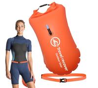 Swim Buoy Open Water, Visible Float Safe Training, 19,69 x 13,78 pulgadas Adjustable & Waist Belt Dry Bag, Large for Adults, Swimming Pool Safety Floatation Gear and Visible Crucial