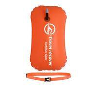 Swim Buoy - Safety Float with Drybag, Lightweight Single Air Bag Design with Adjustable Waist Belt for Open Water Training | Triathlonn, Lake, Pool, Swimmers, Athletes, Travel, Outdoor Fitness