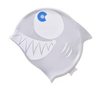 Swim Caps Kids, Shark Bathing Hat, 8.27x7.68 inches Adorable Fun Cartoon Silicone Animal Swimwear Protection, Swimming Caps for Girls Boys Children Aged Over 3