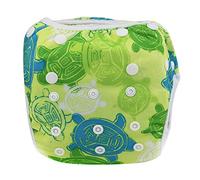 Swim Diaper Baby Infant Snap Ajustable Impermeable Traje de baño Pañal Reutilizable Summer Swim Nappy Training Pantalones para niños Niñas Lecciones de natación, Tamaño libre(Tortoise)