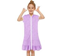 Swim encubre a los niños Encubrimiento de Traje de baño de Playa Traje de baño Encapuchado Albornoz Absorbente Beach Vestido Tango Mujer Corta Pegada