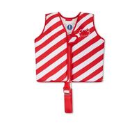 Swim Essentials | Chaleco Flotador con Rayas Rojas/Blancas y Estampado de Cangrejo 2-3 años