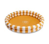 Swim Essentials Piscina Hinchable Bebé Rayas Amarillas/Blancas Ø100 cm - PVC Resistente, 2 Cámaras, Kit Reparación, Piscina Jardín Infantil