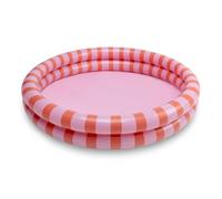 Swim Essentials | Piscina para Bebes con Rayas Rosas/Rojas Ø 100 cm