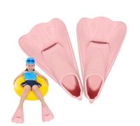 Swim Fins For Kids - Silicone Short Training Flippers | Professional