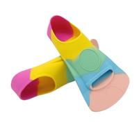 Swim Fins Kids, Food Grade Silicone Training Flippers, 25,5 x 6 x 2 cm Professional Multi Purpose Swimming Gear, Adjustable Swim Training Accessory for Pools, Beaches, Lakes