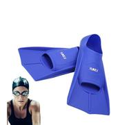 Swim Fins - Lightweight Full Foot Snorkel Fins For Adults, Short Blade Swim Flippers For Pool Training, Comfortable Rubber Fin F́or Men Women | Durable Open Heel F́ins F̀or Diving, Snorkeling, Swimmin