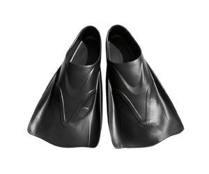 Swim Flippers - Short Swim Flippers EVA Non Slip Diving Fins | Swimming Training Fins For Adults Kids Snorkeling Gear Freestyle Swims Training Equipment | Adjustable Sizes S M L