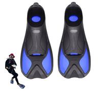 Swim Flippers - Training Fins for Swimming Snorkeling | Lightweight Durable Swim Gear - Pool Practice Diving Travel Water Sports | Adjustable Comfortable Non Slip Foot Pocket Design