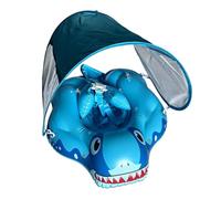 Swim Float with Canopy - Inflatable Lie-On Ring | Sun Protection
