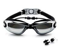 Swim Goggles Compatible with Adult Men Women And Kids 8+- Anti Fog, UV Protection - Free Storage Case, Nose Clip and Earplugs