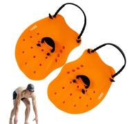 Swim Hand Paddles Silicone Webbed Adjustable Swim Gloves Training Aids