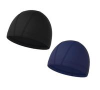 Swim Hat - 2 piezas elástica transpirable impermeable Cap | Swimming Pool Cap, Water Resistant Swim Caps, for Women Men Kids Pool Beach Boy Girl Hiking Fishing Travel Vacation Outdoor Sports Summer