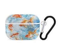 Swim in Water - Funda protectora para AirPods Pro 2, a prueba de golpes, funda protectora para mujeres y hombres, compatible con Airpod Pro Case 2ª/1ª generación con llavero, color blanco